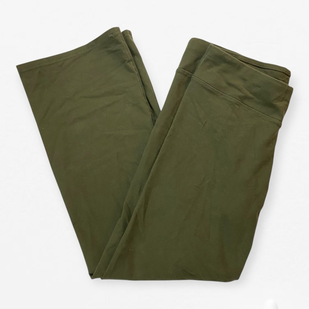 Pact organic cotton women’s Olive Green stretch leggings yoga pants XL
